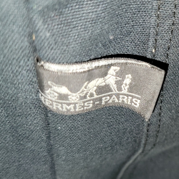 HERMÈS Toile Fourre-Tout Black Canvas Tote Holdall - Picture 12 of 16